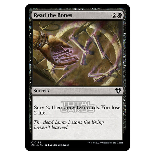 Magic The Gathering - Commander Masters - Read the Bones - 0182