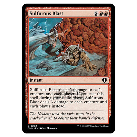 Magic The Gathering - Commander Masters - Sulfurous Blast - 0262