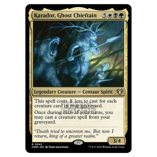 Magic The Gathering - Commander Masters - Karador, Ghost Chieftain - 0342