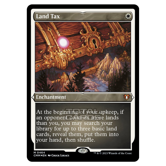all tax cards mtg Magic The Gathering - Commander Masters - Land Tax (Etched Foil)