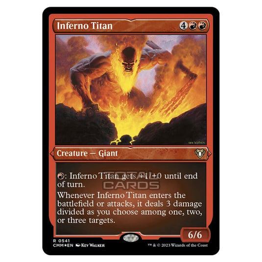 Magic The Gathering - Commander Masters - Inferno Titan (Etched Foil) - 0541