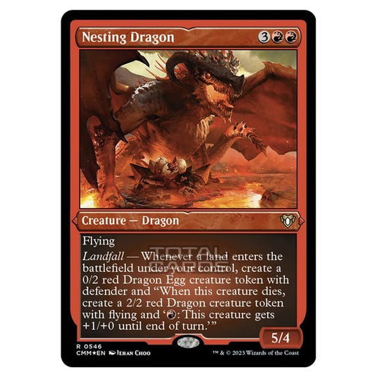Magic The Gathering - Commander Masters - Nesting Dragon (Etched Foil) - 0546