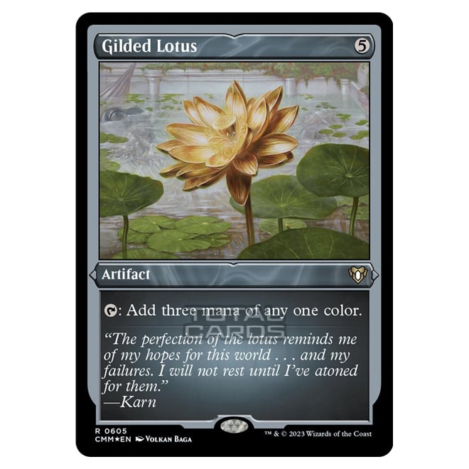 Magic The Gathering - Commander Masters - Gilded Lotus (Etched Foil) - Magic The Gathering - Commander Masters - Gilded Lotus (Etched Foil) -