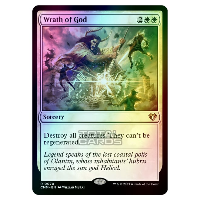 green god card mtg Magic The Gathering - Commander Masters - Wrath of God