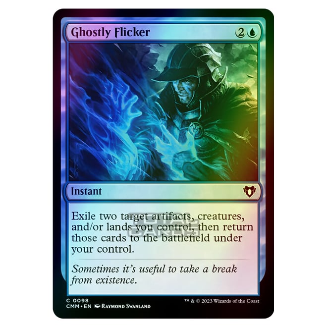 Magic The Gathering - Commander Masters - Ghostly Flicker - 0098 (Foil Magic The Gathering - Commander Masters - Ghostly Flicker - 0098 (Foil