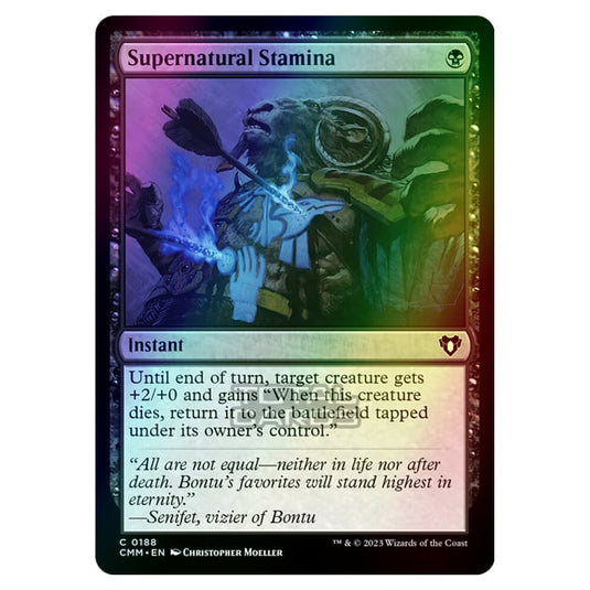 Magic The Gathering - Commander Masters - Supernatural Stamina - 0188 (Foil)