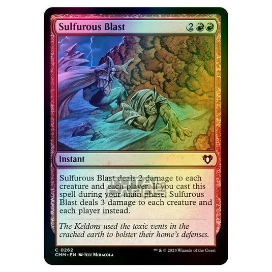 Magic The Gathering - Commander Masters - Sulfurous Blast - 0262 (Foil)