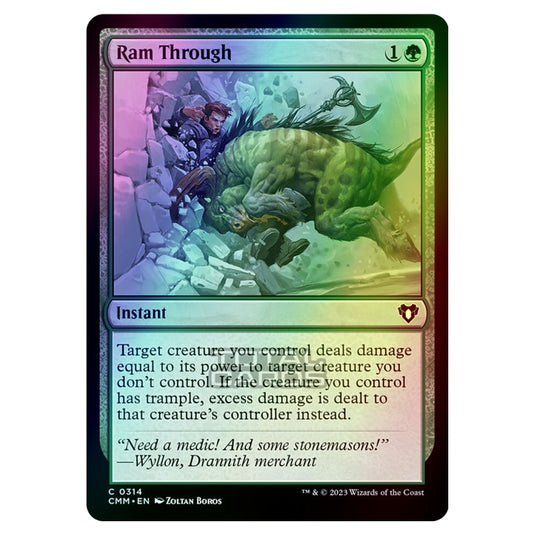 Magic The Gathering - Commander Masters - Ram Through - 0314 (Foil)