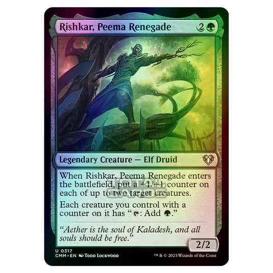 Magic The Gathering - Commander Masters - Rishkar, Peema Renegade - 0317 (Foil)