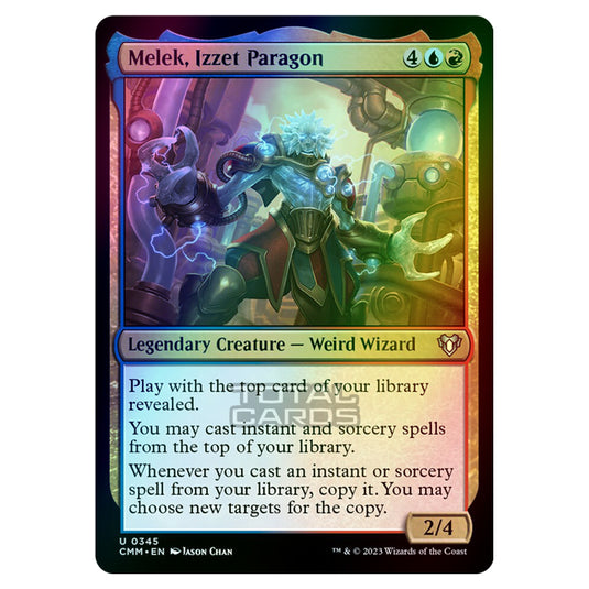 Magic The Gathering - Commander Masters - Melek, Izzet Paragon - 0345 (Foil)