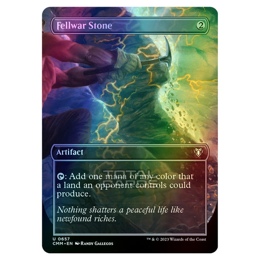 Magic The Gathering - Commander Masters - Fellwar Stone (Borderless) - 0657 (Foil)