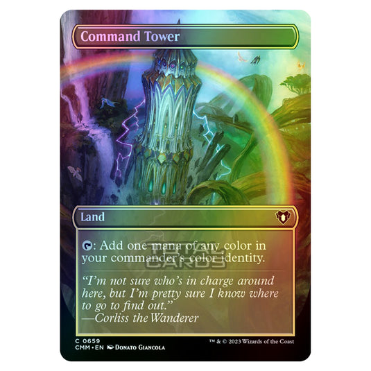 Magic The Gathering - Commander Masters - Command Tower (Borderless) - 0659 (Foil)