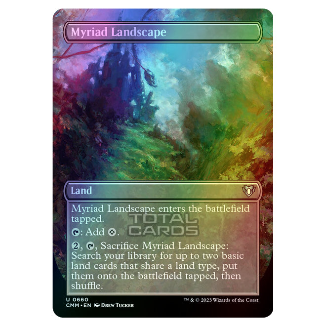 Magic The Gathering - Commander Masters - Myriad Landscape (Borderless Magic The Gathering - Commander Masters - Myriad Landscape (Borderless