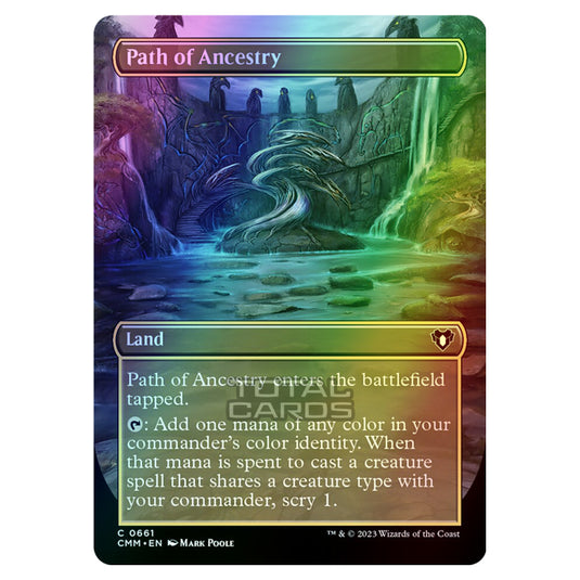 Magic The Gathering - Commander Masters - Path of Ancestry (Borderless) - 0661 (Foil)