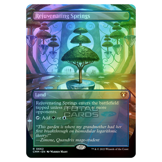 Magic The Gathering - Commander Masters - Rejuvenating Springs (Borderless) - 0662 (Foil)