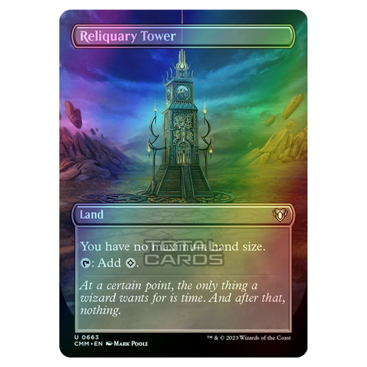 Magic The Gathering - Commander Masters - Reliquary Tower (Borderless) - 0663 (Foil)