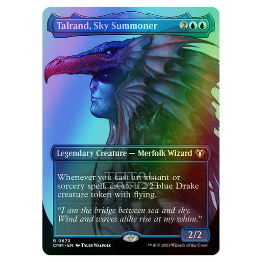Magic The Gathering - Commander Masters - Talrand, Sky Summoner (Profile Card) - 0673 (Foil)
