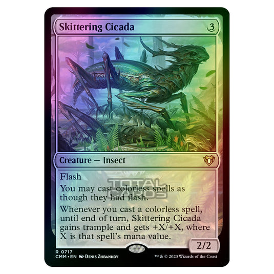 Magic The Gathering - Commander Masters - Skittering Cicada - 0717 (Foil)