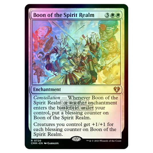 Magic The Gathering - Commander Masters - Boon of the Spirit Realm - 0720 (Foil)