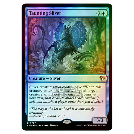 Magic The Gathering - Commander Masters - Taunting Sliver - 0727 (Foil)