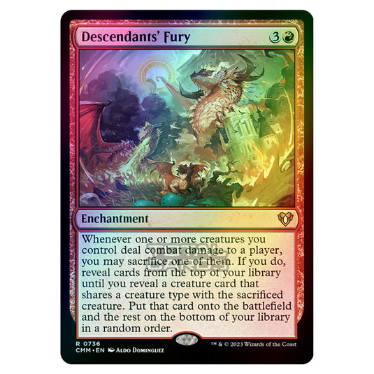 Magic The Gathering - Commander Masters - Descendants' Fury - 0736 (Foil)