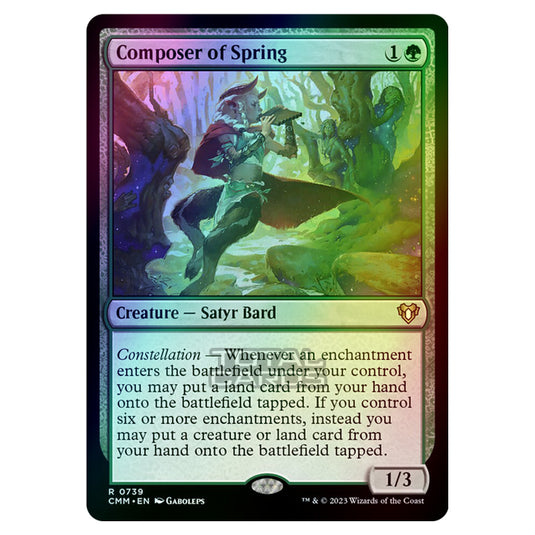 Magic The Gathering - Commander Masters - Composer of Spring - 0739 (Foil)