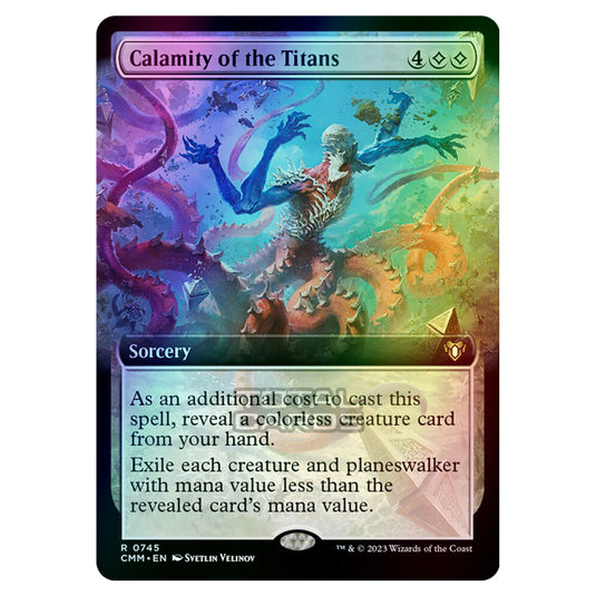 Magic The Gathering - Commander Masters - Calamity of the Titans (Extended Art) - 0745 (Foil)