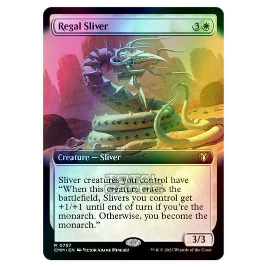 Magic The Gathering - Commander Masters - Regal Sliver (Extended Art) - 0757 (Foil)