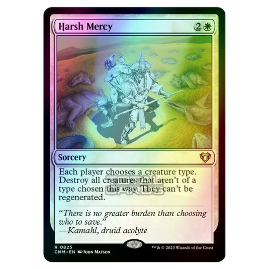 Magic The Gathering - Commander Masters - Harsh Mercy - 0825 (Foil)