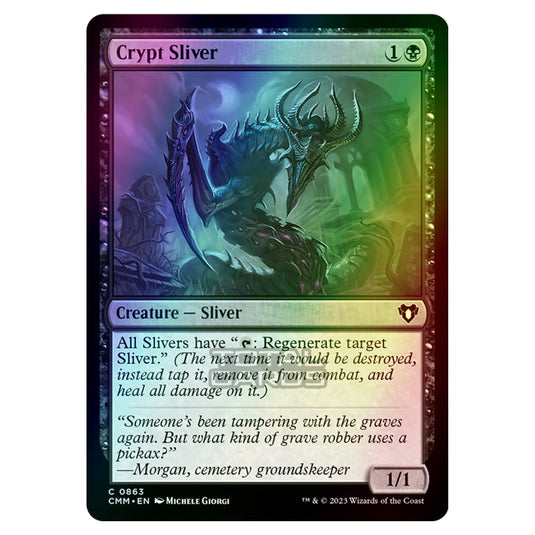 Magic The Gathering - Commander Masters - Crypt Sliver - 0863 (Foil)