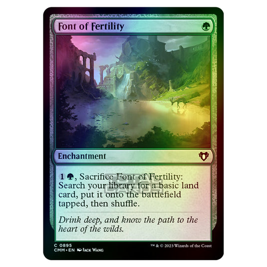 Magic The Gathering - Commander Masters - Font of Fertility - 0895 (Foil)