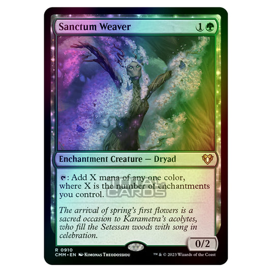 Magic The Gathering - Commander Masters - Sanctum Weaver - 0910 (Foil)