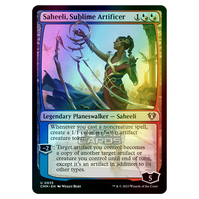 Magic The Gathering - Commander Masters - Saheeli, Sublime Artificer - Magic The Gathering - Commander Masters - Saheeli, Sublime Artificer -
