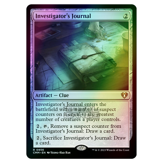 Magic The Gathering - Commander Masters - Investigator's Journal - 0956 (Foil)