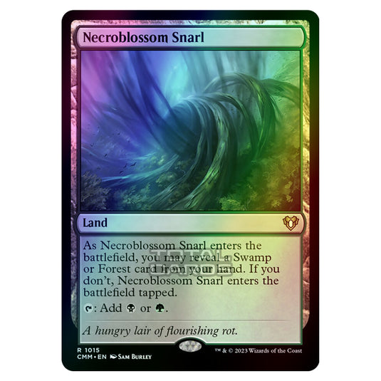 Magic The Gathering - Commander Masters - Necroblossom Snarl - 1015 (Foil)