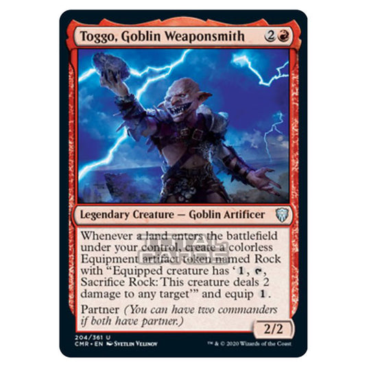 Magic The Gathering - Commander Legends - Toggo, Goblin Weaponsmith - 204/361