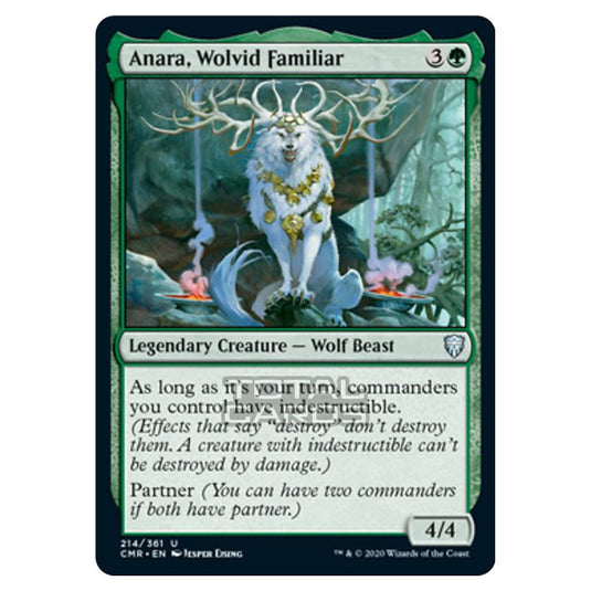 Magic The Gathering - Commander Legends - Anara, Wolvid Familiar - 214/361