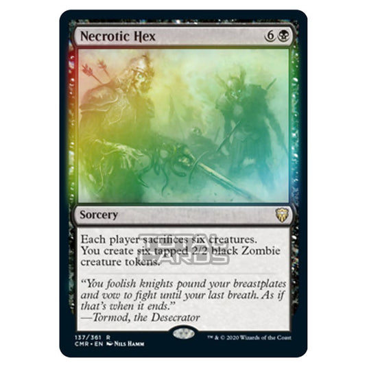 Magic The Gathering - Commander Legends - Necrotic Hex - 137/361 (Foil)