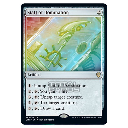 Magic The Gathering - Commander Legends - Staff of Domination - 343/361 (Foil)
