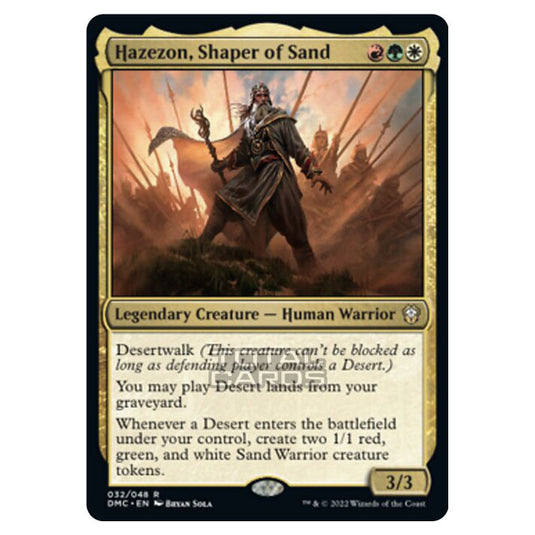 Magic The Gathering - Dominaria United Commander - Hazezon, Shaper of Sand - 32/48
