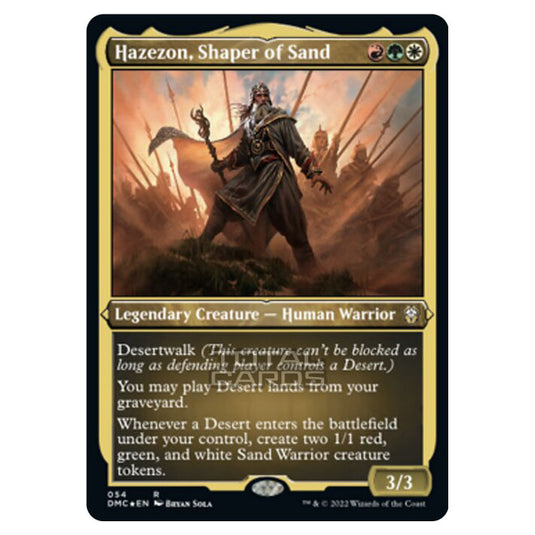 Magic The Gathering - Dominaria United Commander - Hazezon, Shaper of Sand - 54/48