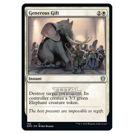 Magic The Gathering - Dominaria United Commander - Generous Gift - 100/48