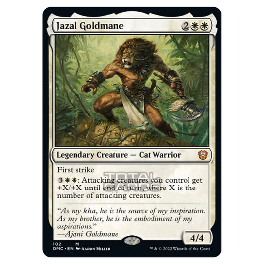Magic The Gathering - Dominaria United Commander - Jazal Goldmane - 102/48