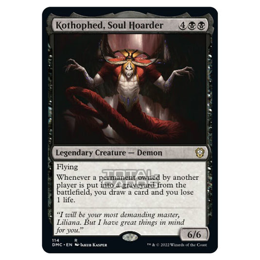 Magic The Gathering - Dominaria United Commander - Kothophed, Soul Hoarder - 114/48