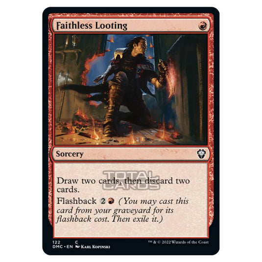 Magic The Gathering - Dominaria United Commander - Faithless Looting - 122/48