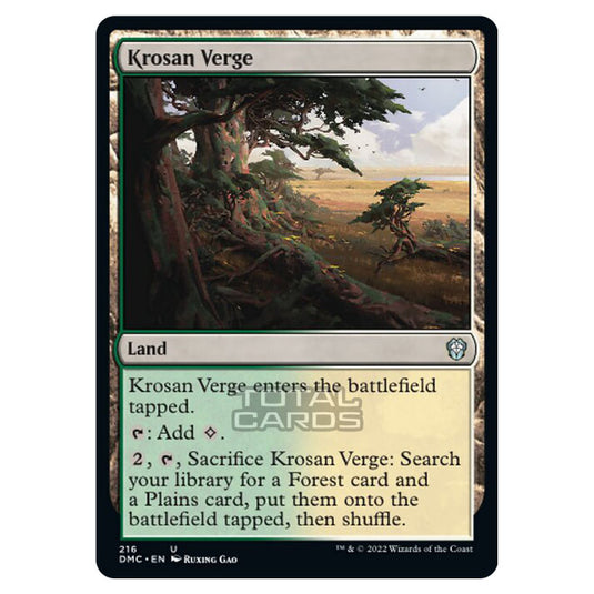 Magic The Gathering - Dominaria United Commander - Krosan Verge - 216/48