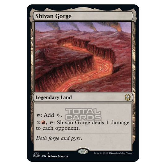 Magic The Gathering - Dominaria United Commander - Shivan Gorge - 232/48
