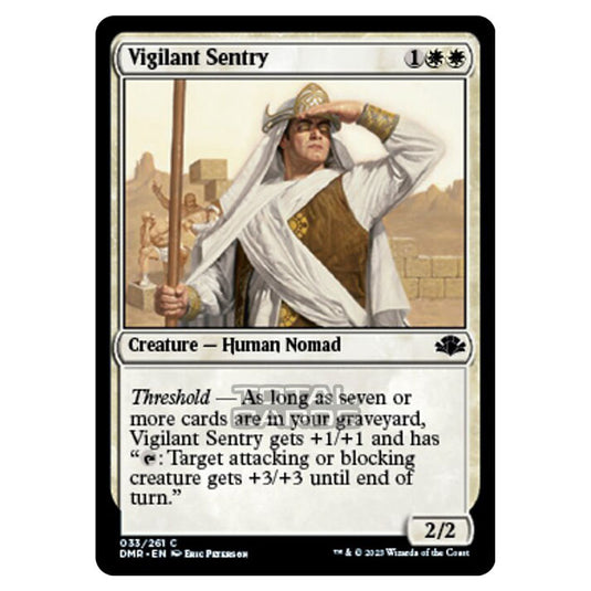 Magic The Gathering - Dominaria Remastered - Vigilant Sentry - 033/261