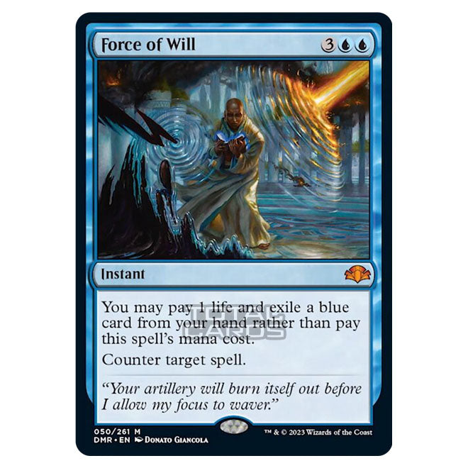 Magic The Gathering - Dominaria Remastered - Force of Will - 050/261 Magic The Gathering - Dominaria Remastered - Force of Will - 050/261