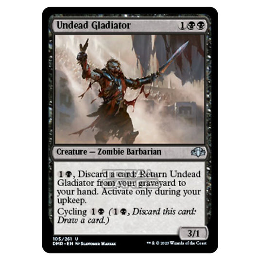 Magic The Gathering - Dominaria Remastered - Undead Gladiator - 105/261